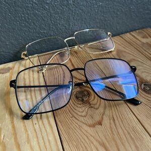 Blue light retro 80s glasses
